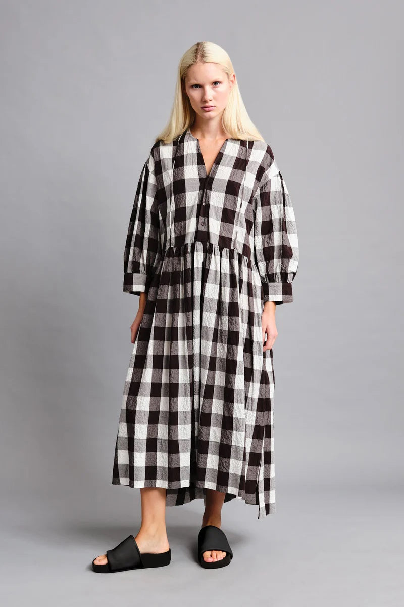 toogood - THE COOK DRESS TABLECLOTH GINGHAM - COFFEE