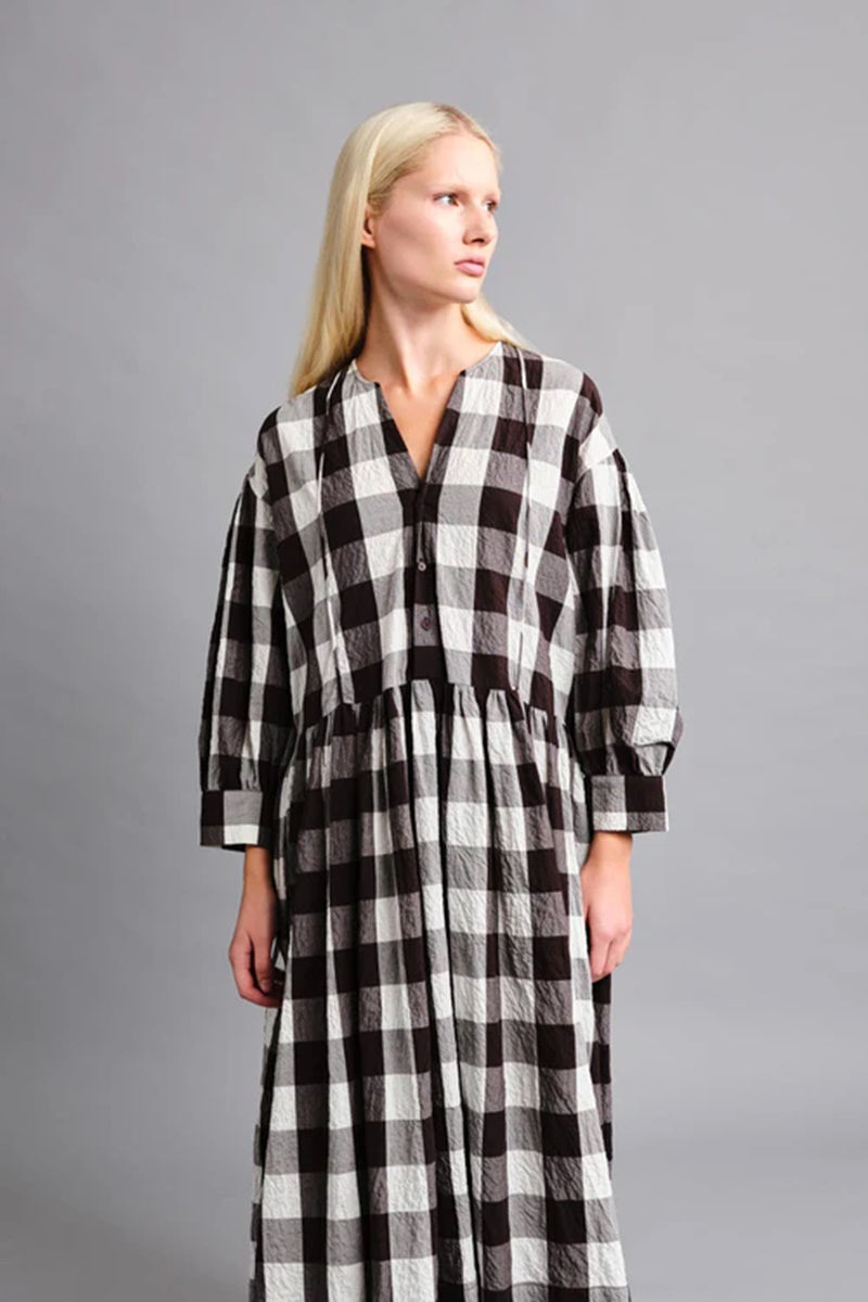 toogood - THE COOK DRESS TABLECLOTH GINGHAM - COFFEE