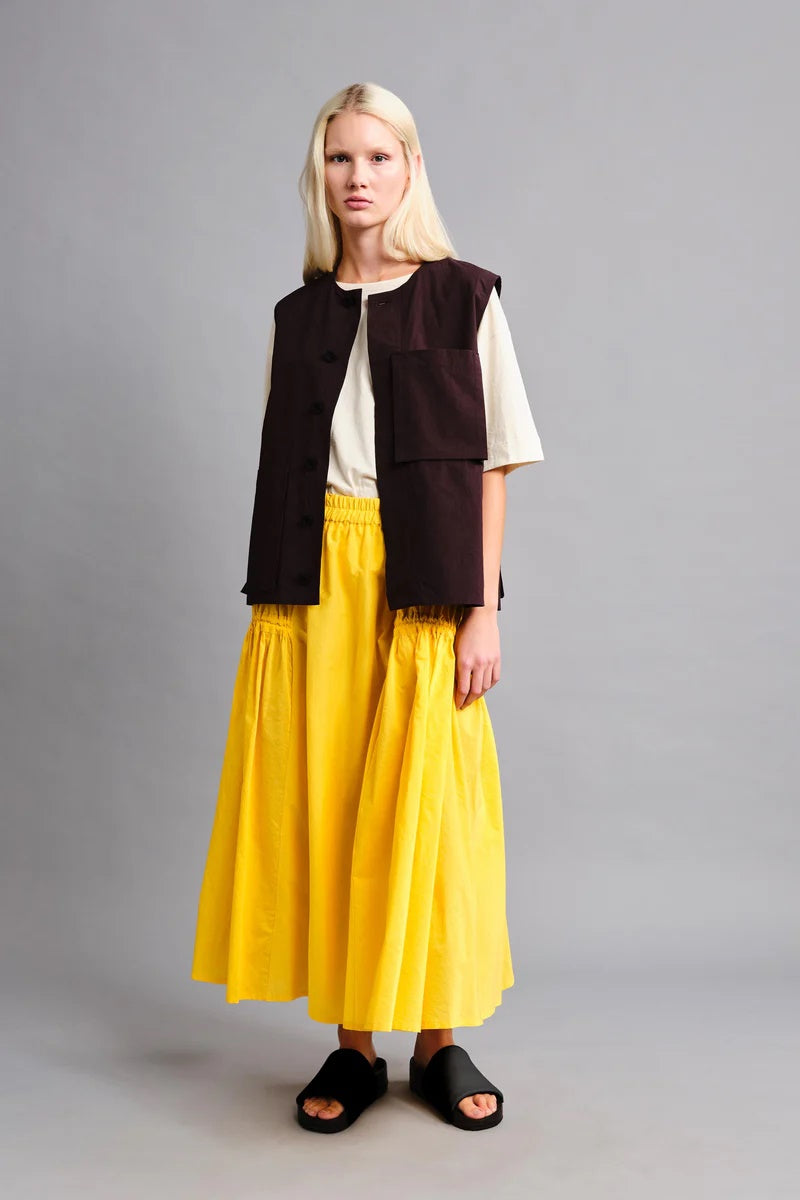 toogood - THE HARVESTER SKIRT COTTON SILK - FRIED EGG