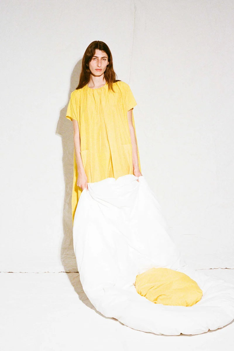 toogood - THE POET DRESS COTTON SILK - FRIED EGG