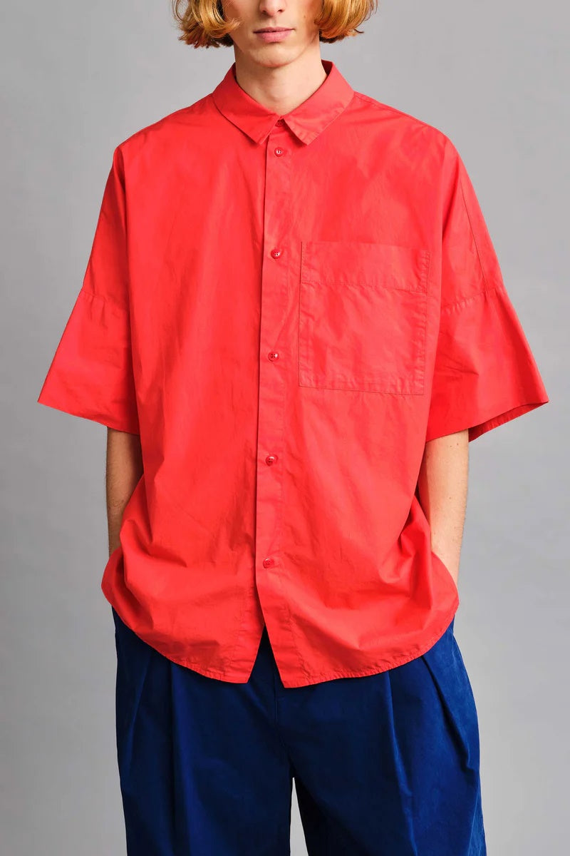 toogood - THE TINKER SHIRT POPLIN - TOMATO