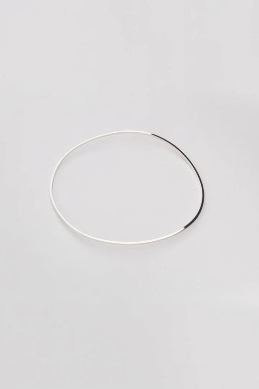 DAN TOMIMATSU - RUBBER BAND BRACELET - SILVER