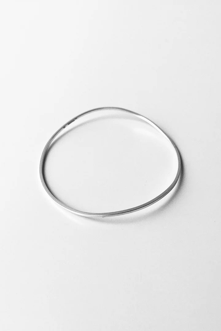 DAN TOMIMATSU - RUBBER BAND BRACELET - SILVER