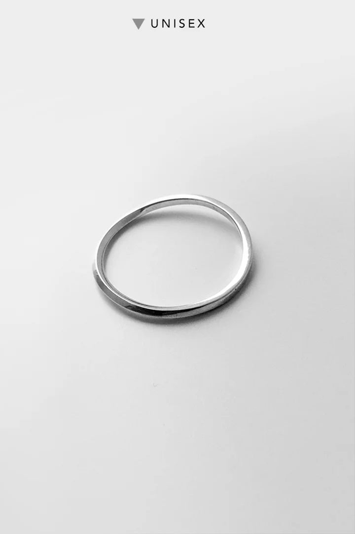 DAN TOMIMATSU - RUBBER BAND RING - SILVER