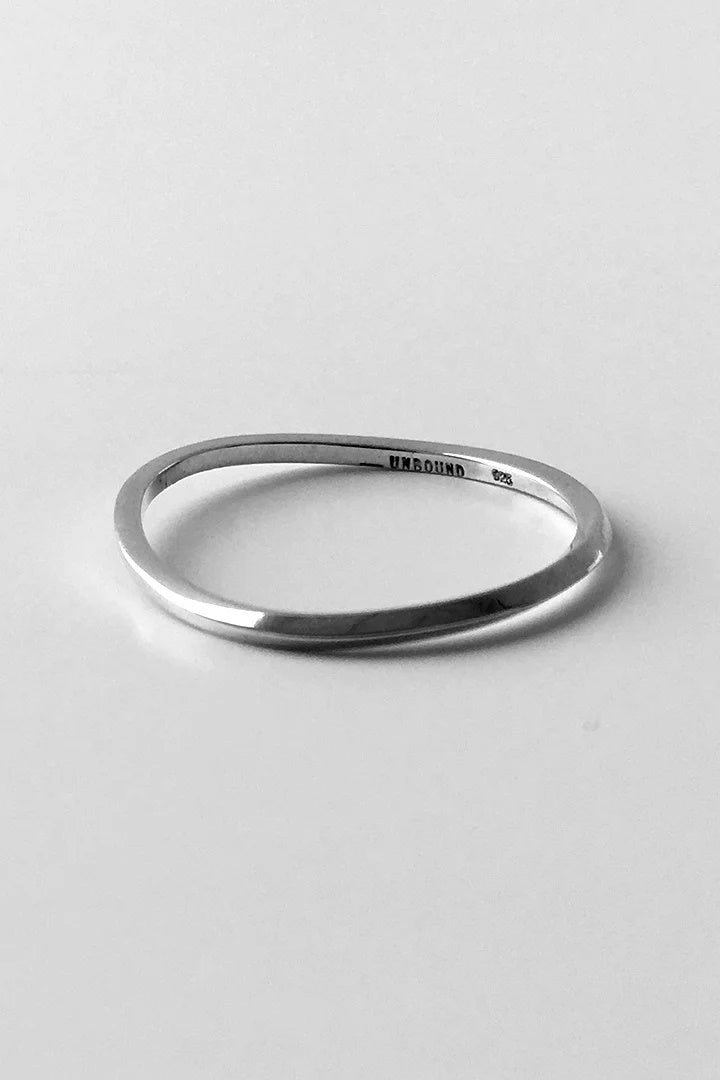 DAN TOMIMATSU - RUBBER BAND RING - SILVER