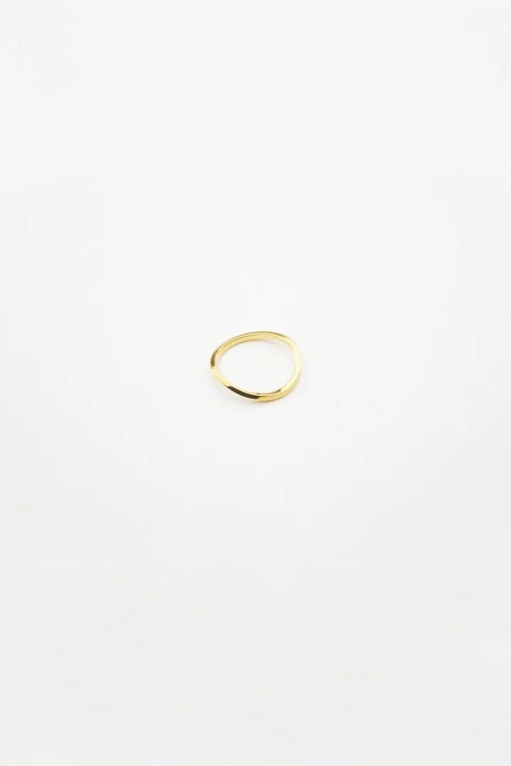 DAN TOMIMATSU - RUBBER BAND RING - K18 YELLOW GOLD