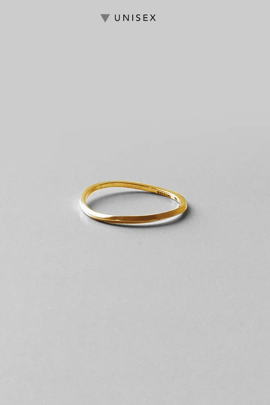 DAN TOMIMATSU - RUBBER BAND RING - K18 YELLOW GOLD