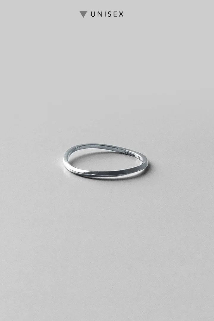 DAN TOMIMATSU - RUBBER BAND RING - PLATINUM