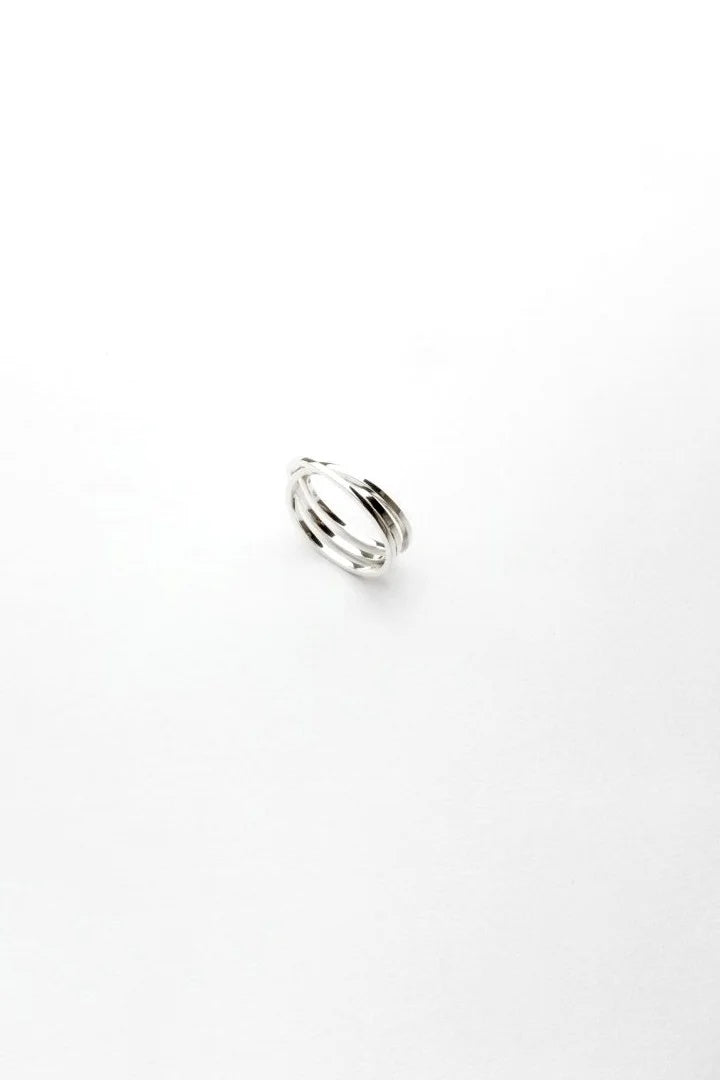 DAN TOMIMATSU - BAND TRIPPLE RING - PLATINUM