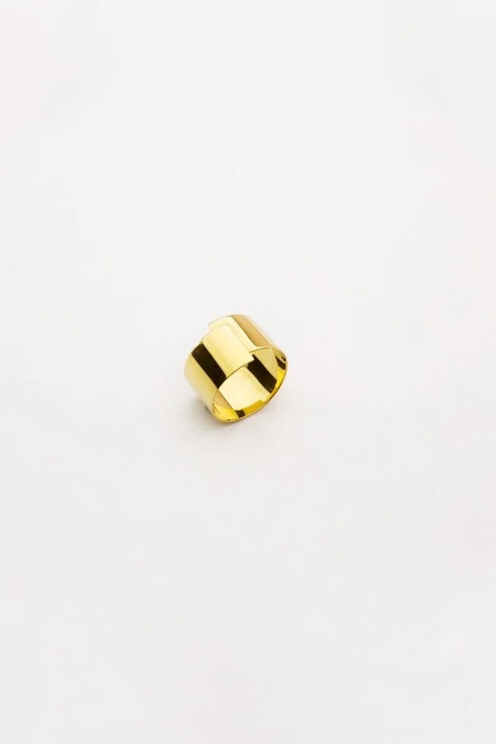 DAN TOMIMATSU - TAPE RING LONG - K18 YELLOW GOLD