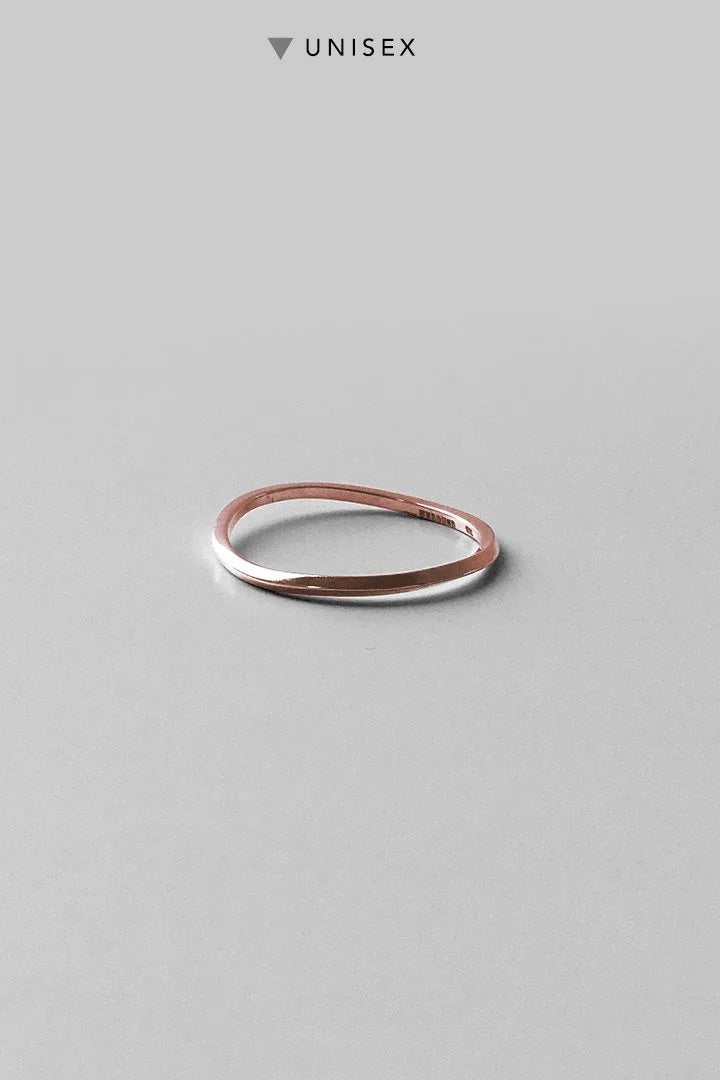 DAN TOMIMATSU - RUBBER BAND RING - K10 PINK GOLD