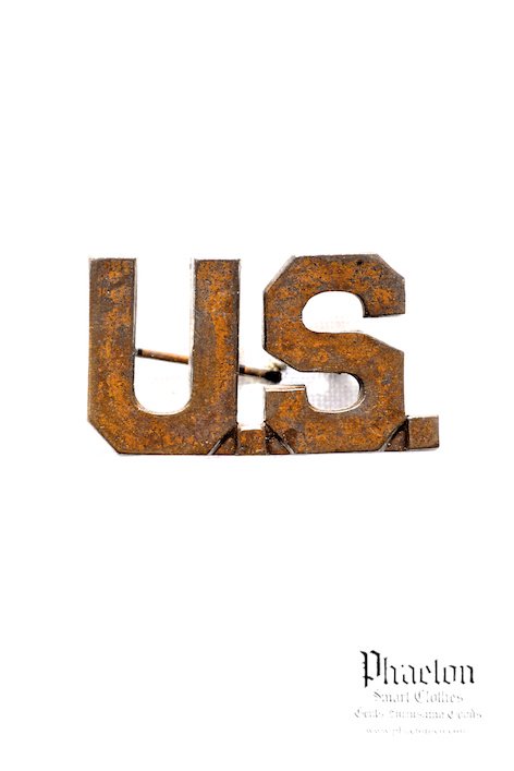 WW1 US ARMY "U.S." BRONZE PIN - 003