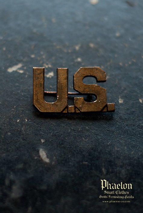 WW1 US ARMY "U.S." BRONZE PIN - 003