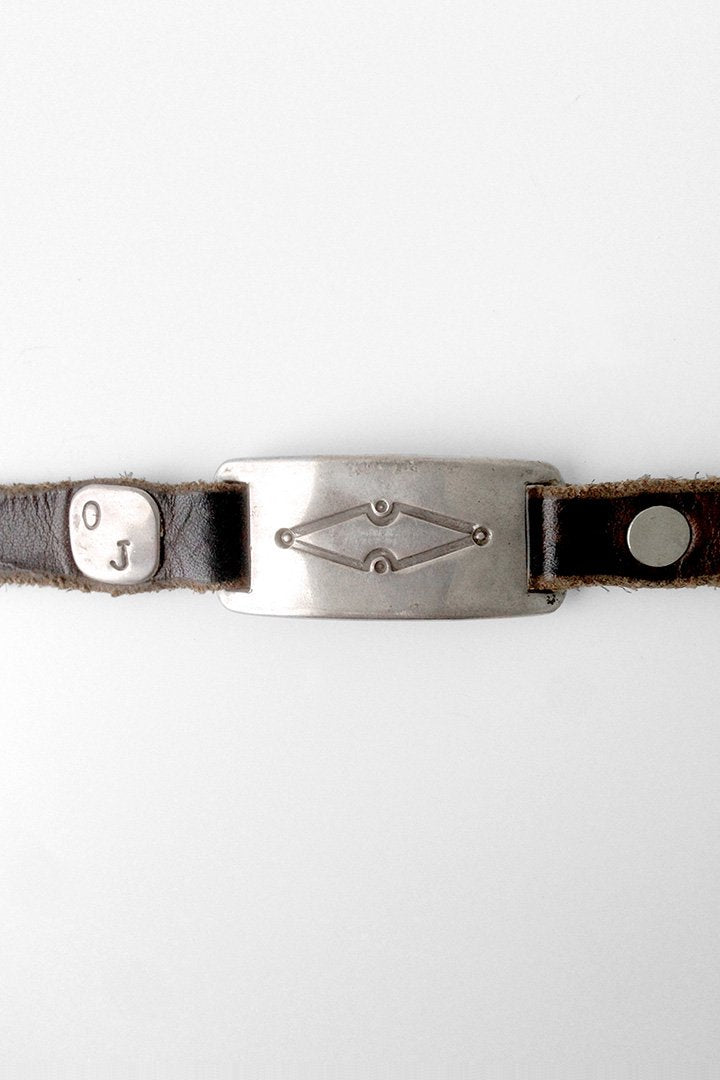 OLD JOE × JACK WALKER - SILVER & LEATHER BRACELET