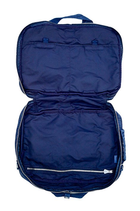 Porter Classic - SUPER NYLON 3WAY BRIEFCASE - INDIGO BLUE