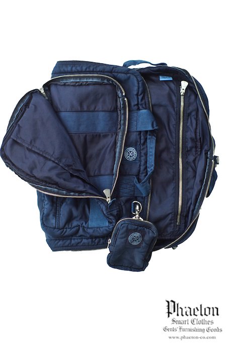 Porter Classic - SUPER NYLON 3WAY BRIEFCASE - INDIGO BLUE