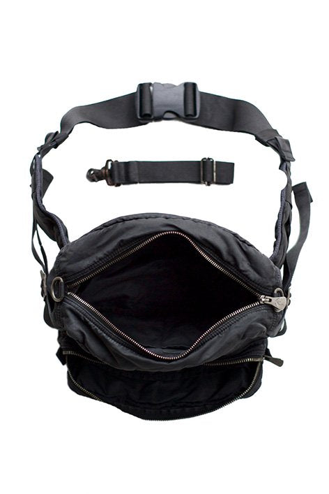 Porter Classic - SUPER NYLON WAIST BAG - BLACK