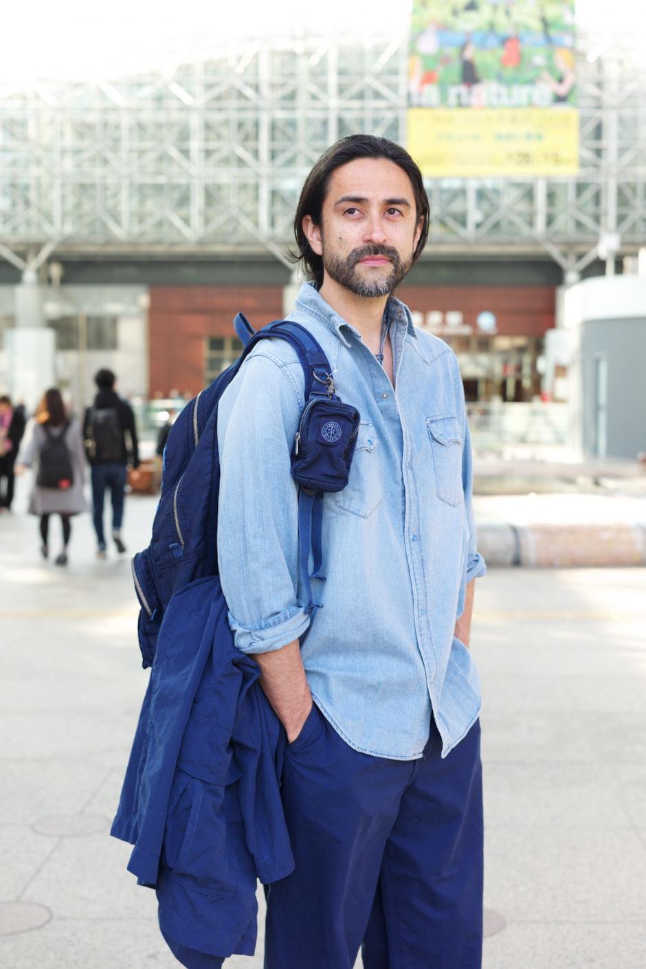 Porter Classic - SUPER NYLON DAY PACK (L) - INDIGO BLUE