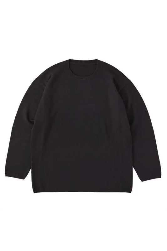 Porter Classic - CASHMERE KNIT CREWNECK - BLACK