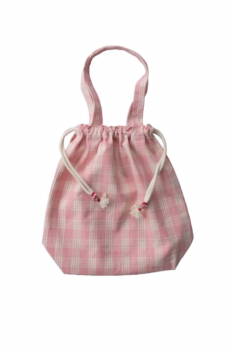 Porter Classic - PALAKA DRAWSTRING BAG - PINK