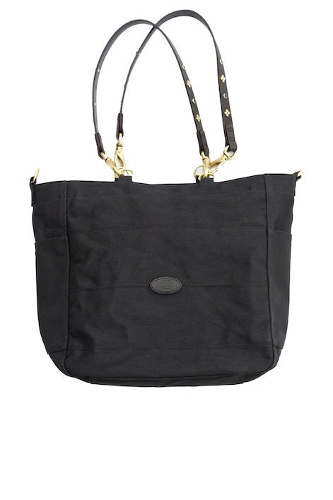 KICHIZO by Porter Classic - CUSTOM CANVAS TOTE BAG (STUDDED) - BLACK