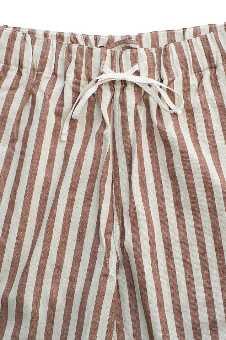 Nigel Cabourn - STRIPE SHORT - BROWN