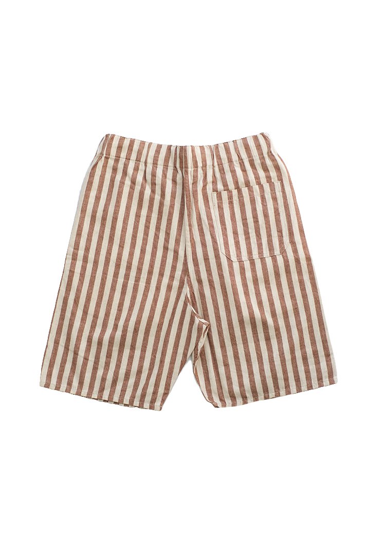 Nigel Cabourn - STRIPE SHORT - BROWN