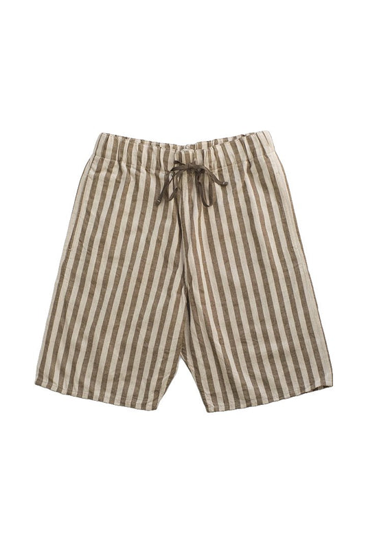 Nigel Cabourn - STRIPE SHORT - KHAKI