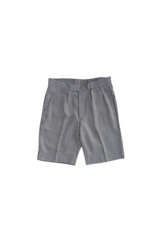 OLD JOE - GURKHA SHORTS - BROWN HERRINGBONE