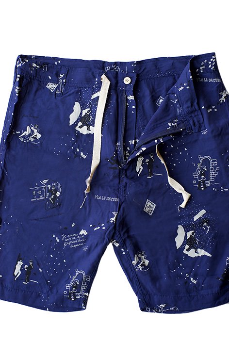 Porter Classic ★★★ - ALOHA SHORTS NAVY - GINZA & KANAZAWA LIMITED EDITION