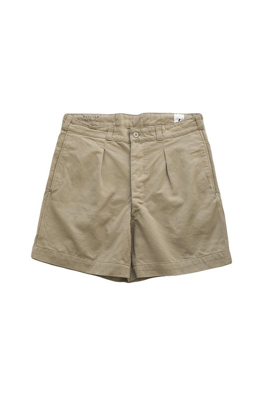 VINTAGE FRENCH MILITARY CHINO SHORTS - KHAKI