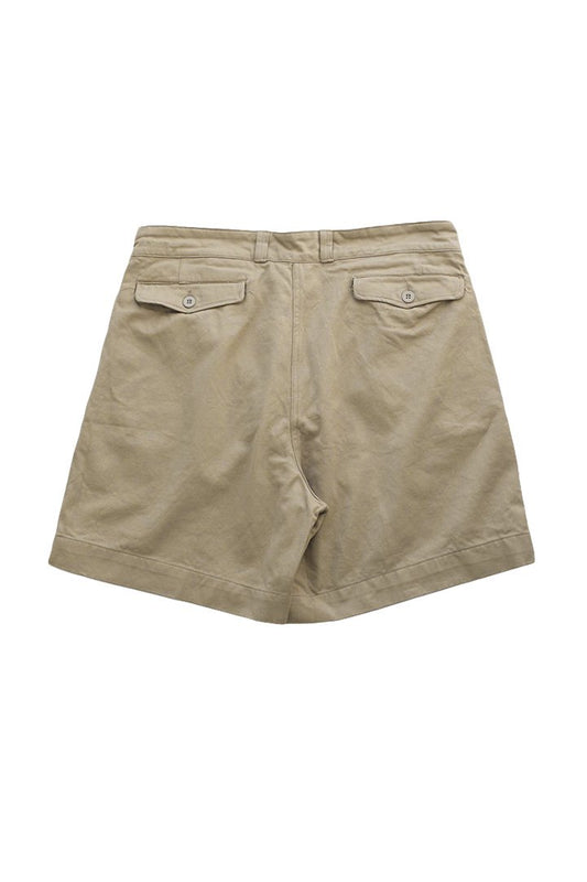 VINTAGE FRENCH MILITARY CHINO SHORTS - KHAKI