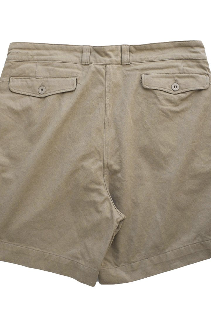 VINTAGE FRENCH MILITARY CHINO SHORTS - KHAKI