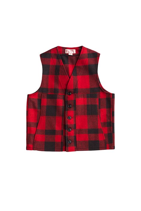 FILSON - MACKINAW WOOL VEST - RED