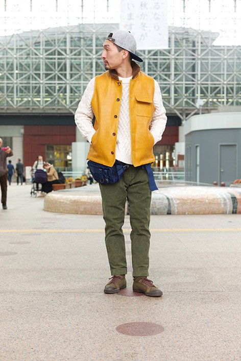 Porter Classic - HORSE LEATHER VEST - YELLOW