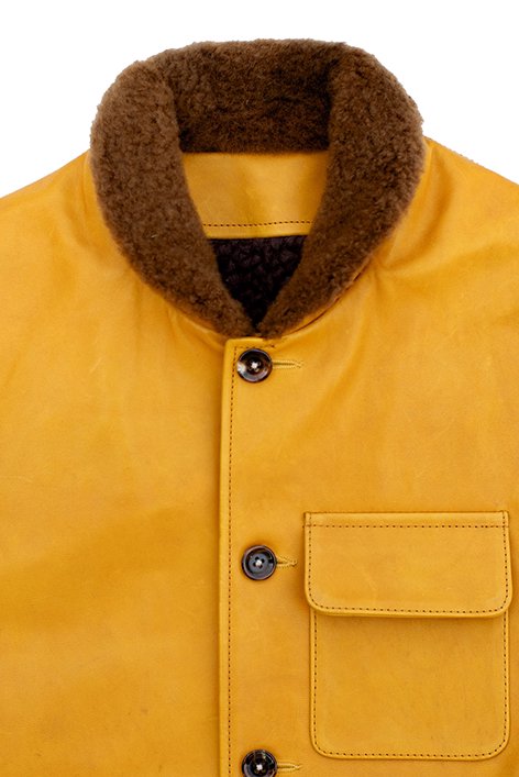 Porter Classic - HORSE LEATHER VEST - YELLOW