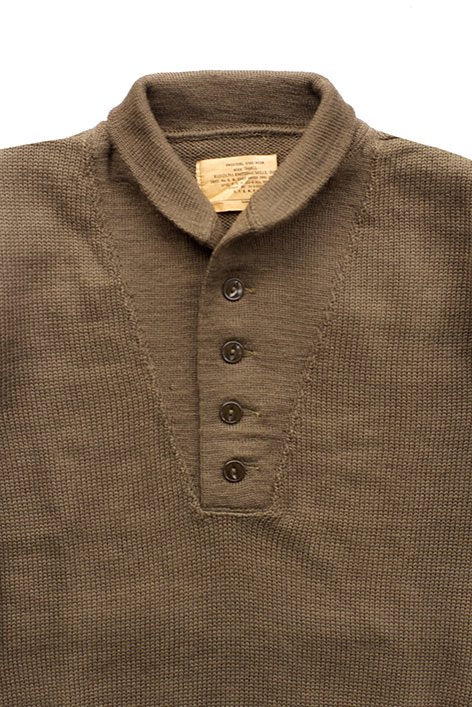 1940's ~ 1950's US ARMY HIGH NECK LOW GAUGE SWEATER 1st TYPE