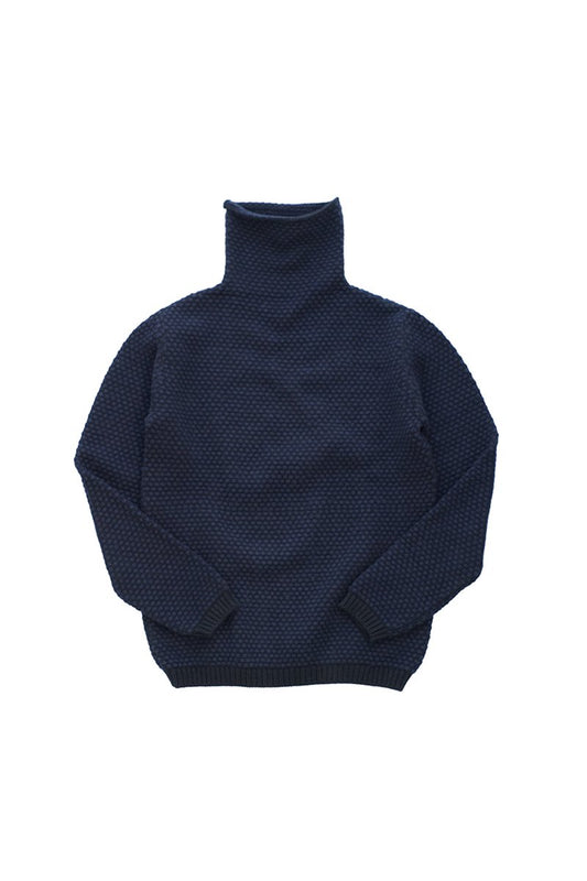 humoresque ★★★ - CASHMERE TURTLE NECK KANOKO “Phaeton Exclusive” - NAVY BLACK