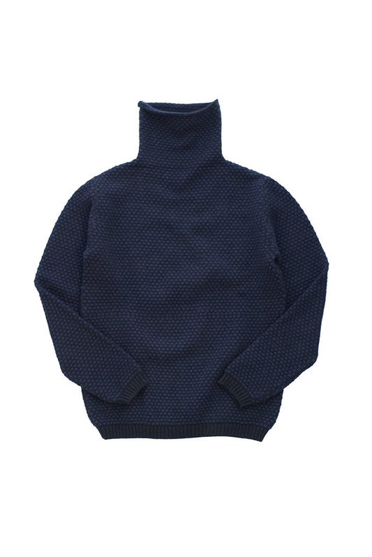 humoresque ★★★ - CASHMERE TURTLE NECK KANOKO “Phaeton Exclusive” - NAVY BLACK