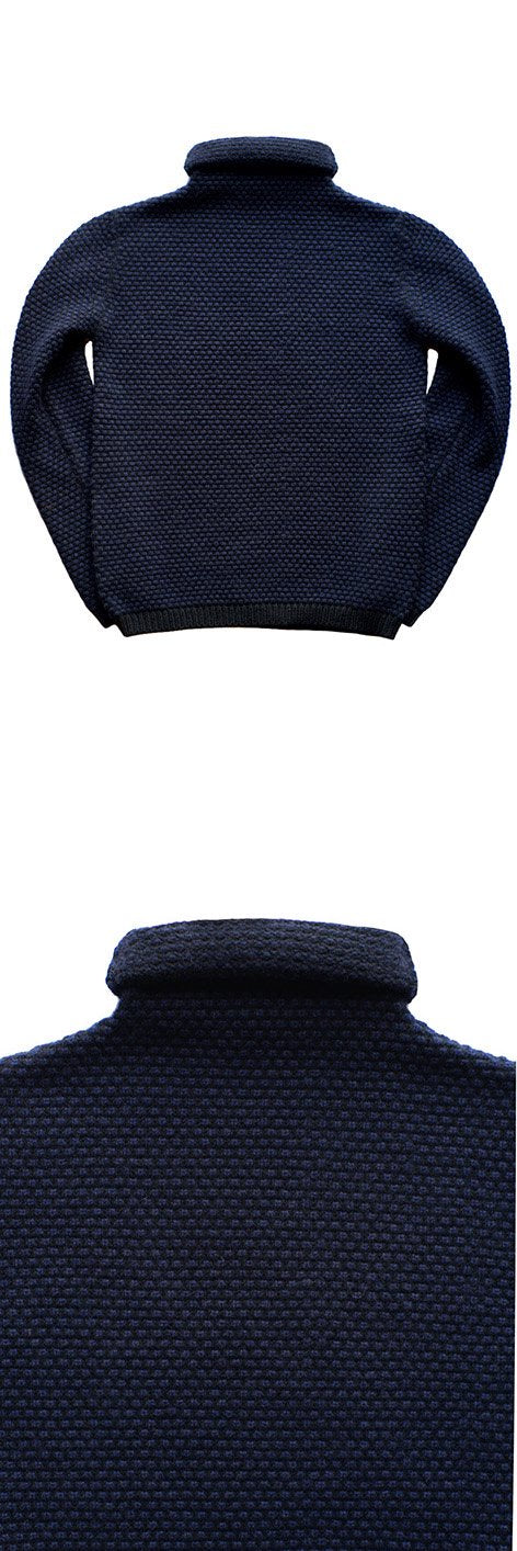 humoresque ★★★ - CASHMERE TURTLE NECK KANOKO “Phaeton Exclusive” - NAVY BLACK