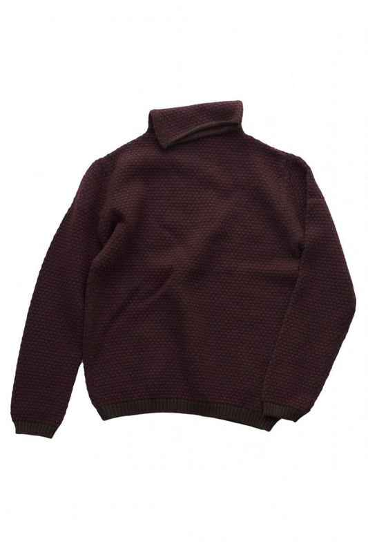 humoresque ★★★ - CASHMERE TURTLE NECK KANOKO “Phaeton Exclusive” - PURPLE BROWN