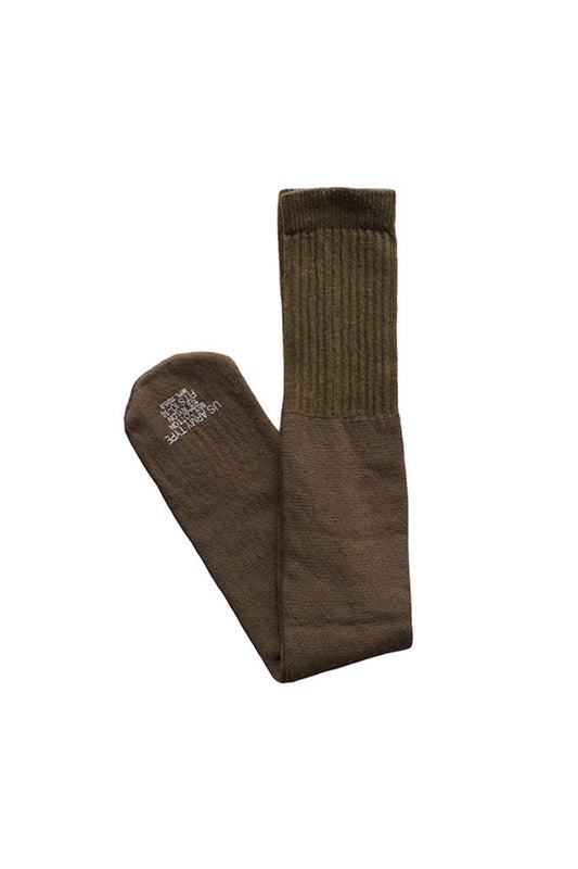 MADE IN USA G.I MILITALY US ARMY TYPE TUBE SOCKS - OLIVE KHAKI