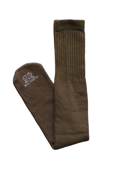 MADE IN USA G.I MILITALY US ARMY TYPE TUBE SOCKS - OLIVE KHAKI