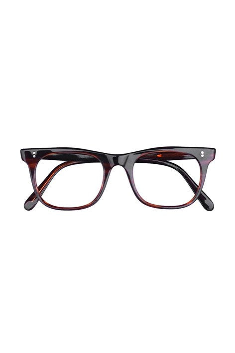 1960s BRITISH VINTAGE EYEWEAR - 2DOT DEMI AMBER - OPT-029