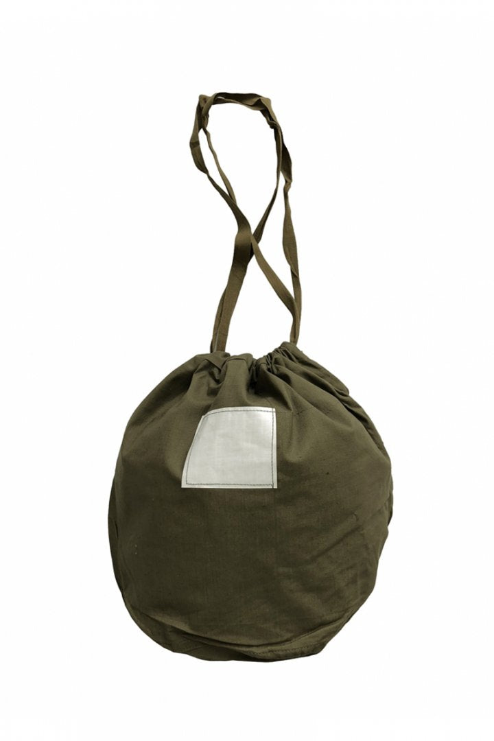 1950s DEAD STOCK FRENCH MILITARY DOUBLE POCKET SMALL BAG