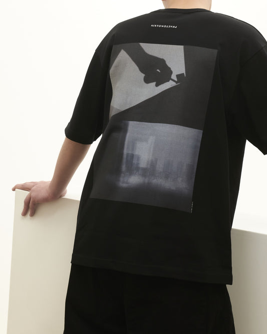 AISTON × PHAETON PHOTO TEE - BLACK