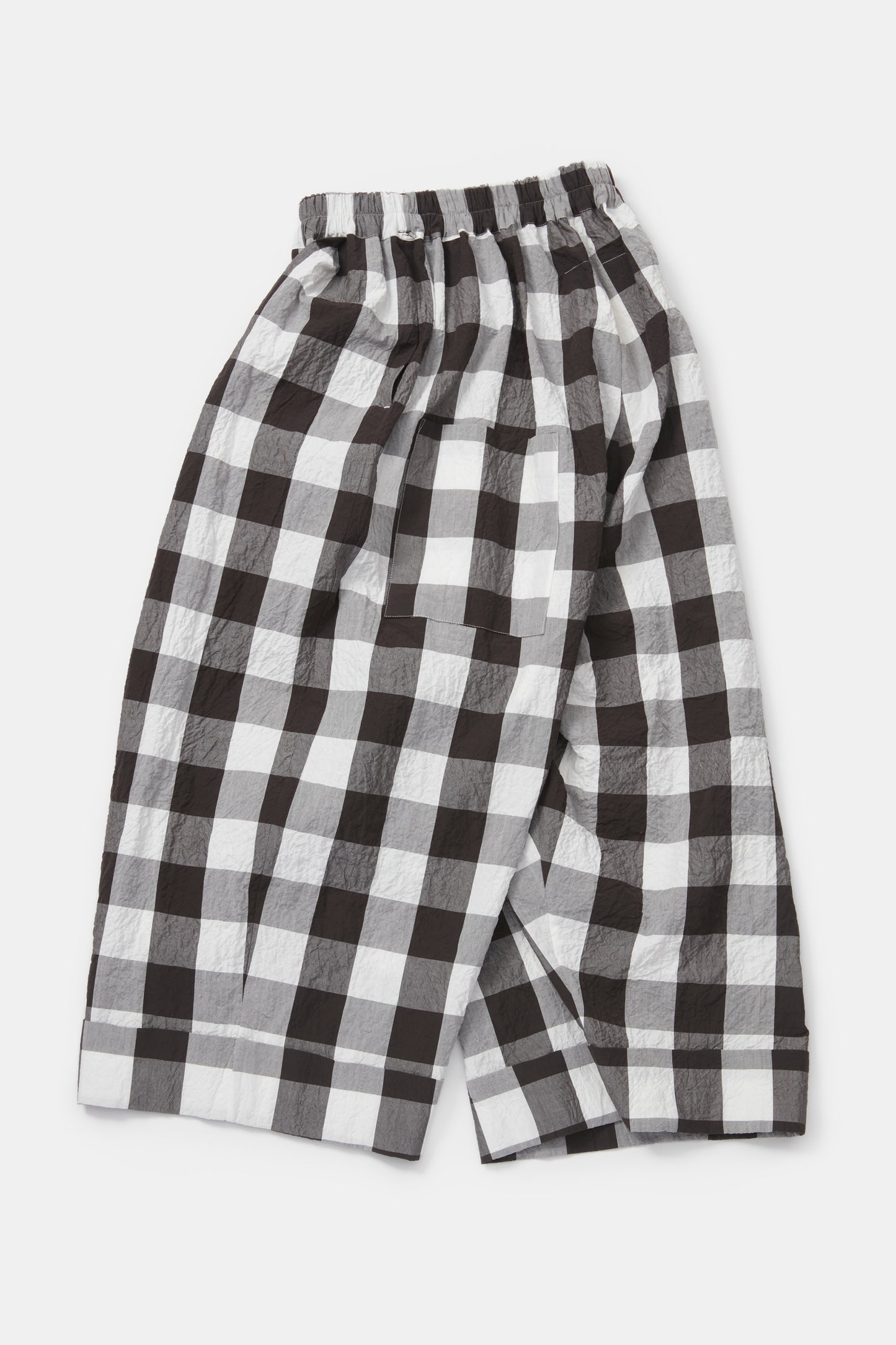 toogood - THE BAKER TROUSER TABLECLOTH GINGHAM - COFFEE