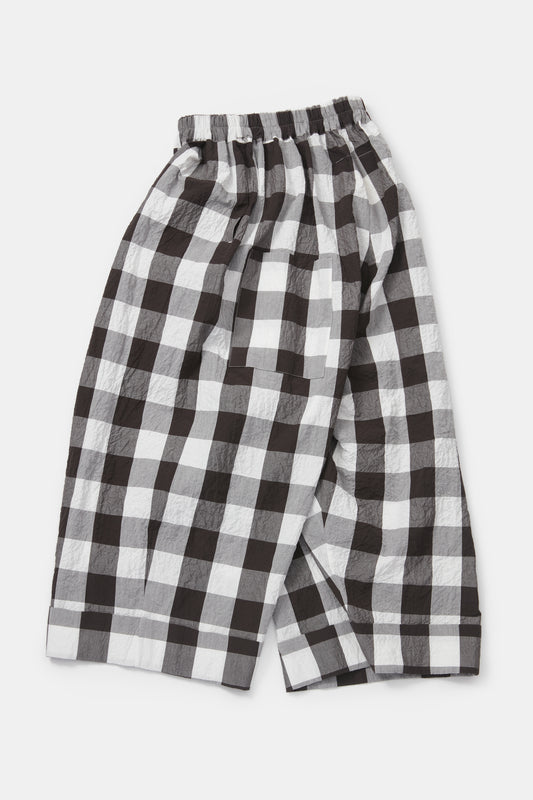 toogood - THE BAKER TROUSER TABLECLOTH GINGHAM - COFFEE