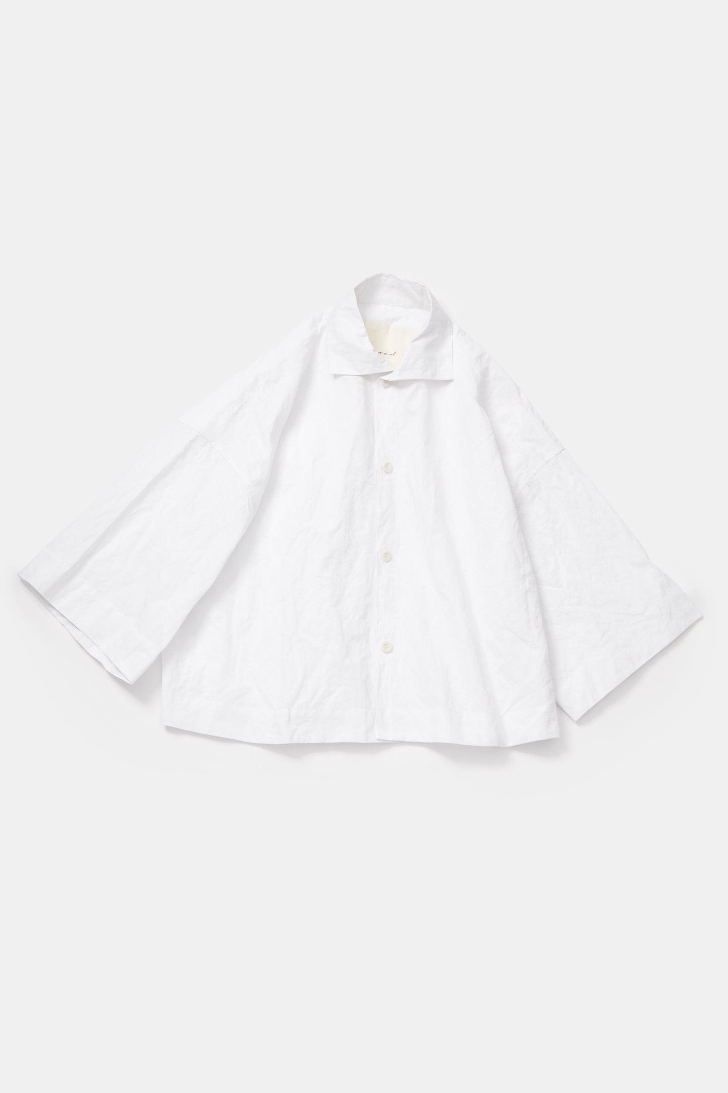 toogood - THE CAMPER SHIRT CRUMPLED COTTON - CHALK