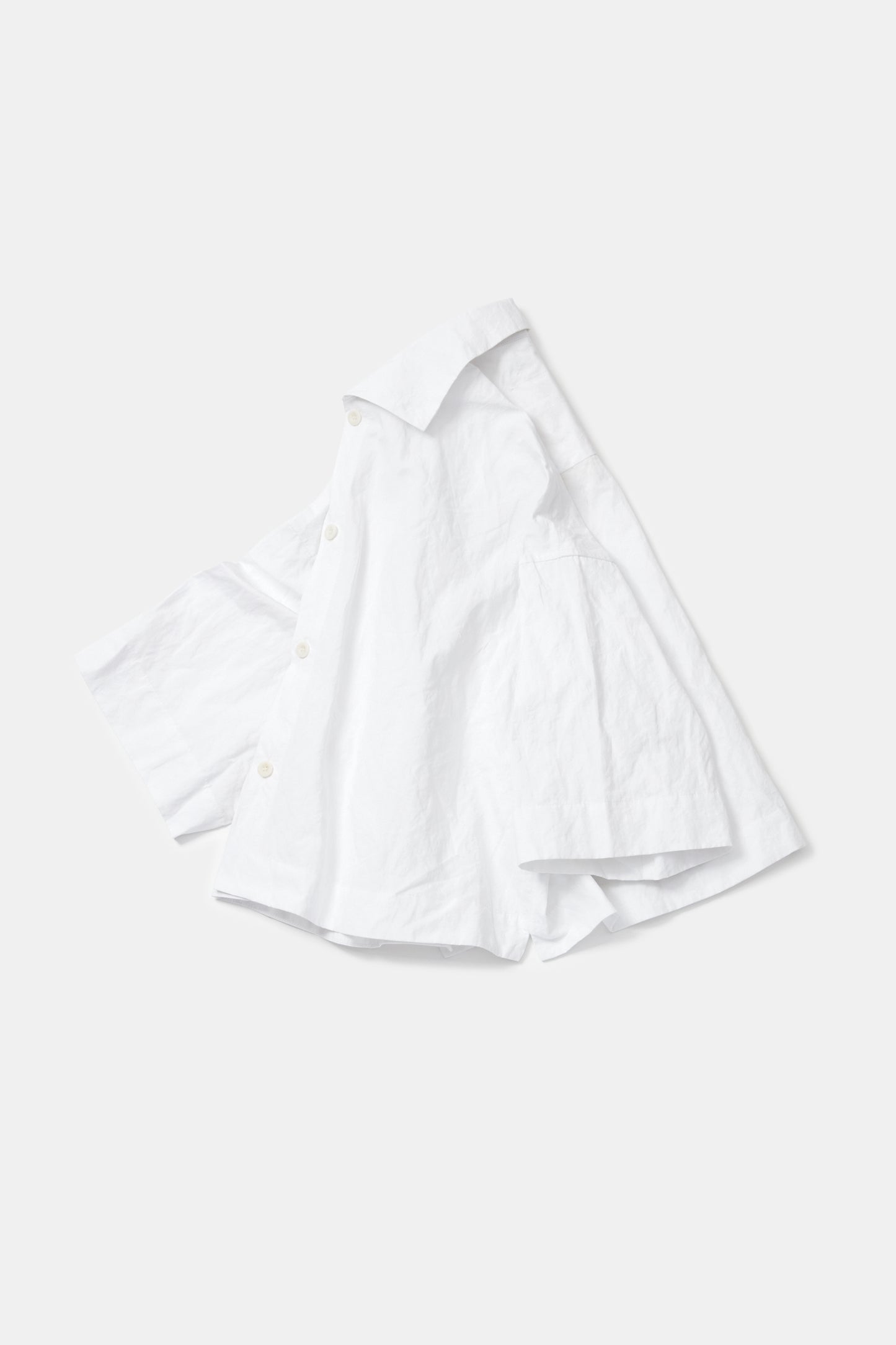 toogood - THE CAMPER SHIRT CRUMPLED COTTON - CHALK